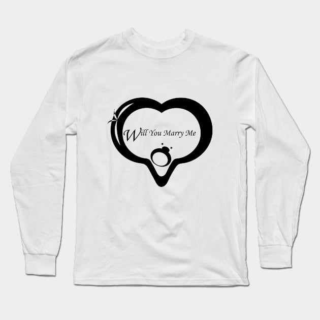 marry me Long Sleeve T-Shirt by sigitbayoe